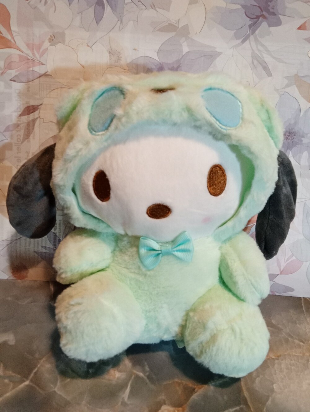 Plush Green Pacha Dog - Sanrio